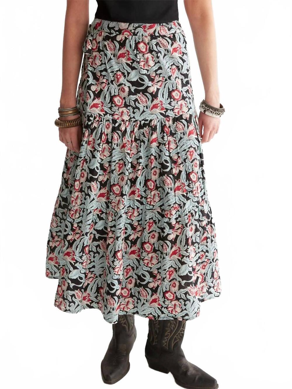 NEW MAISON HOTEL nerea floral wrap skirt
